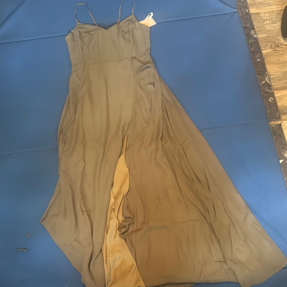 Cream and Tan Embellished Tiered Maxi Dress brand new never worn